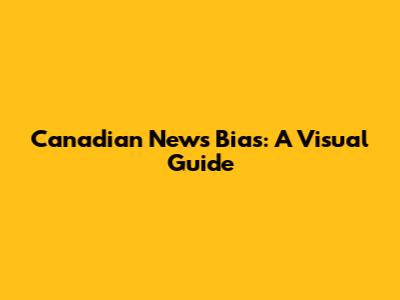 Canadian News Bias: A Visual Guide