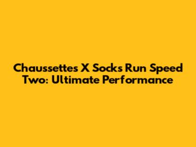 Chaussettes X Socks Run Speed Two: Ultimate Performance