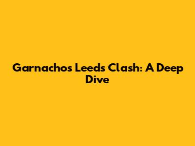 Garnacho's Leeds Clash: A Deep Dive