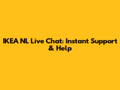 IKEA NL Live Chat: Instant Support & Help