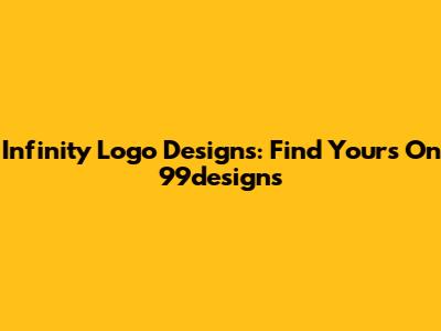 Infinity Logo Designs: Find Yours On 99designs
