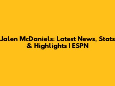Jalen McDaniels: Latest News, Stats & Highlights | ESPN