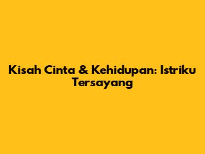 Kisah Cinta & Kehidupan: Istriku Tersayang