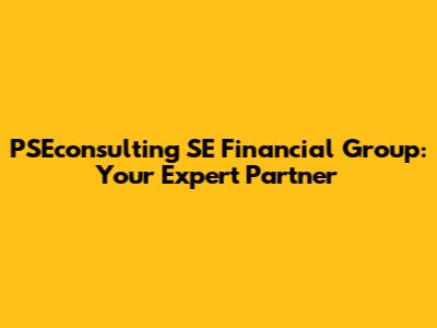 PSEconsulting SE Financial Group: Your Expert Partner
