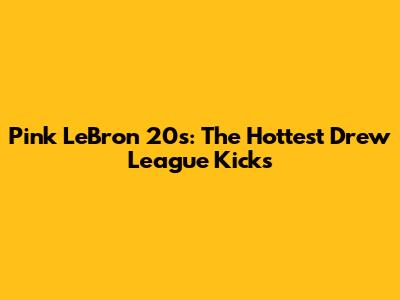 Pink LeBron 20s: The Hottest Drew League Kicks