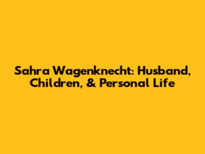 Sahra Wagenknecht: Husband, Children, & Personal Life