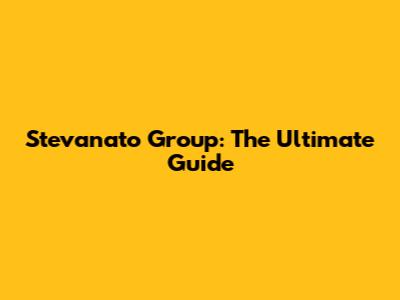 Stevanato Group: The Ultimate Guide