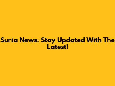 Suria News: Stay Updated With The Latest!