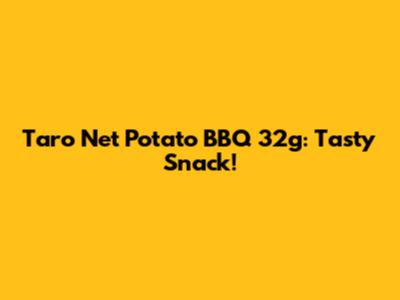 Taro Net Potato BBQ 32g: Tasty Snack!