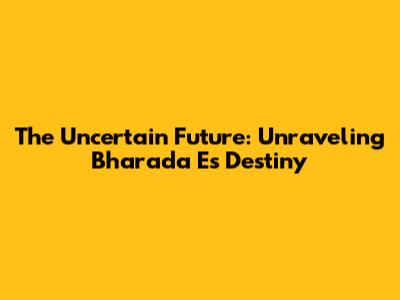 The Uncertain Future: Unraveling Bharada E's Destiny