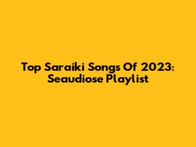 Top Saraiki Songs Of 2023: Seaudiose Playlist