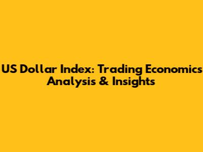 US Dollar Index: Trading Economics Analysis & Insights