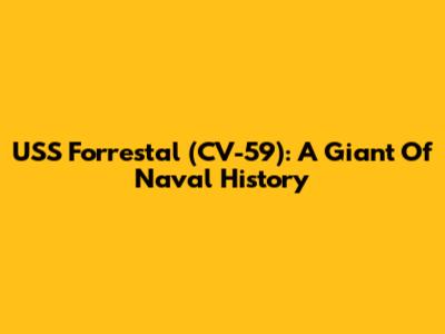 USS Forrestal (CV-59): A Giant Of Naval History