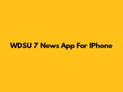 WDSU 7 News App For IPhone